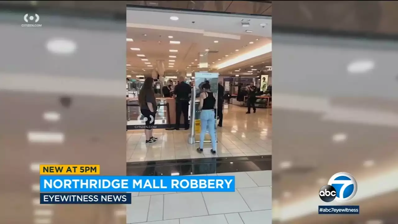 Thieves with hammers target Northridge Macy's store during smash-and-grab robbery