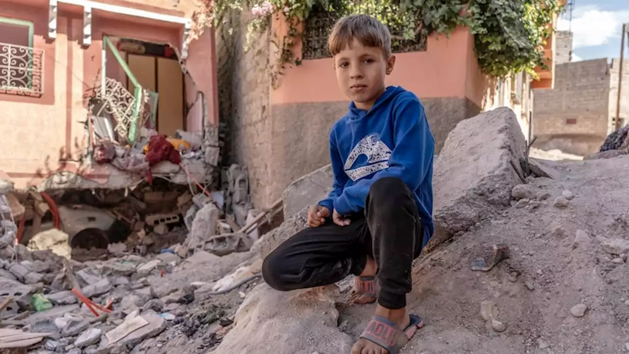 In this devastated Moroccan village, an 11yo earthquake survivor gives a tour of the rubble