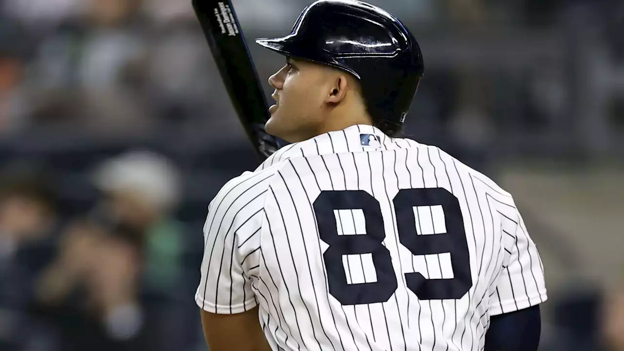 Yankees rookie outfielder Jasson Domínguez has torn elbow ligament, needs Tommy John surgery