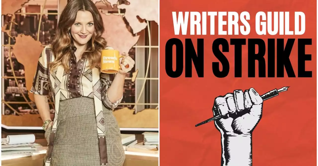 Drew Barrymore Talk Show Faces WGA East Picket Lines & More (VIDEO)