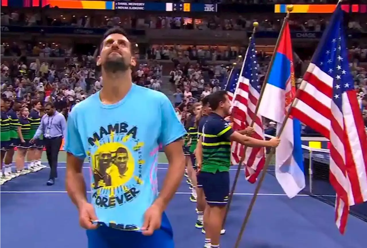 Video: Así fue el emotivo homenaje de Novak Djokovic a Kobe Bryant