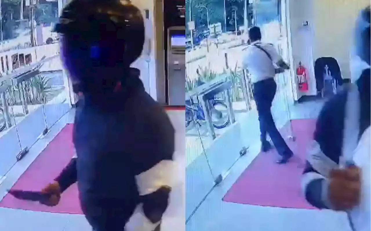 (Video) The Reason Why UOB Bank Ipoh's Security Guard Ran Away From Armed Robbery In Viral Video