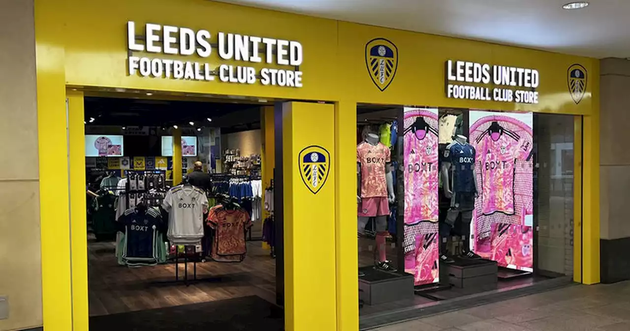 Leeds United opens new shop at Trinity Leeds