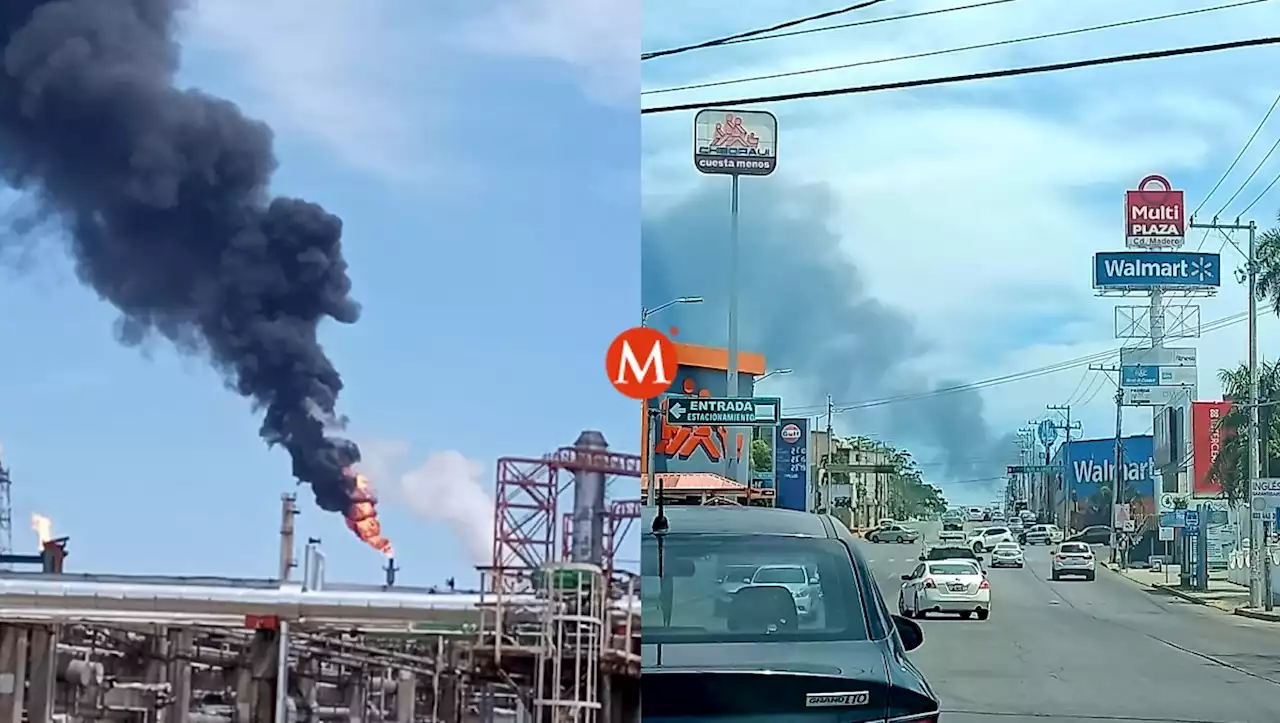 Reportan fumarola dentro de refinería Madero; vecino se alertan