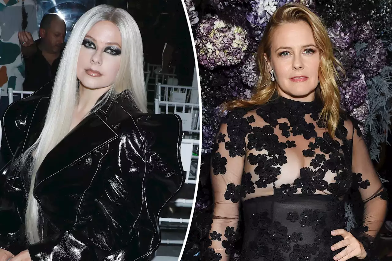 Alicia Silverstone mistaken for Avril Lavigne minion at Siriano show