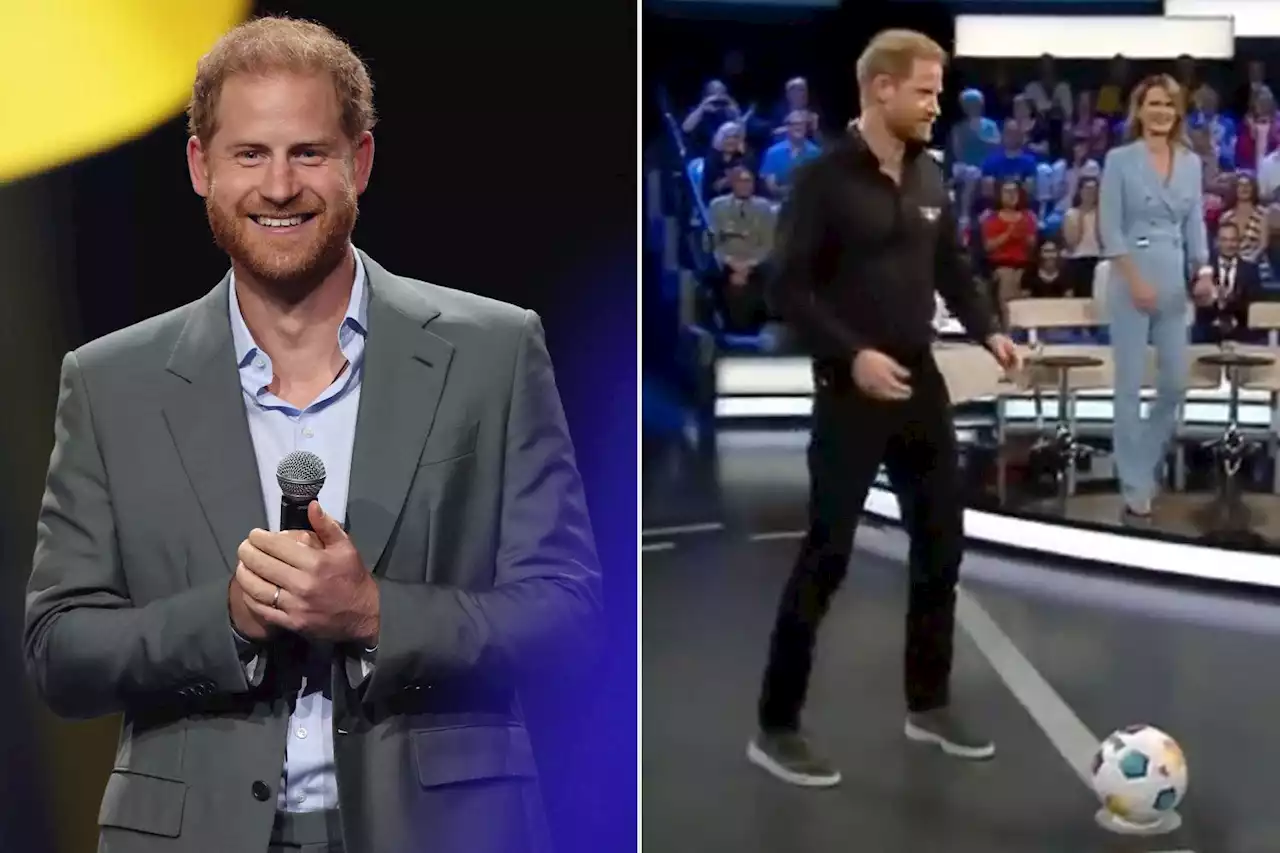 Prince Harry Takes Part in Fun Soccer Challenge on German TV After Invictus Games Opening Ceremony