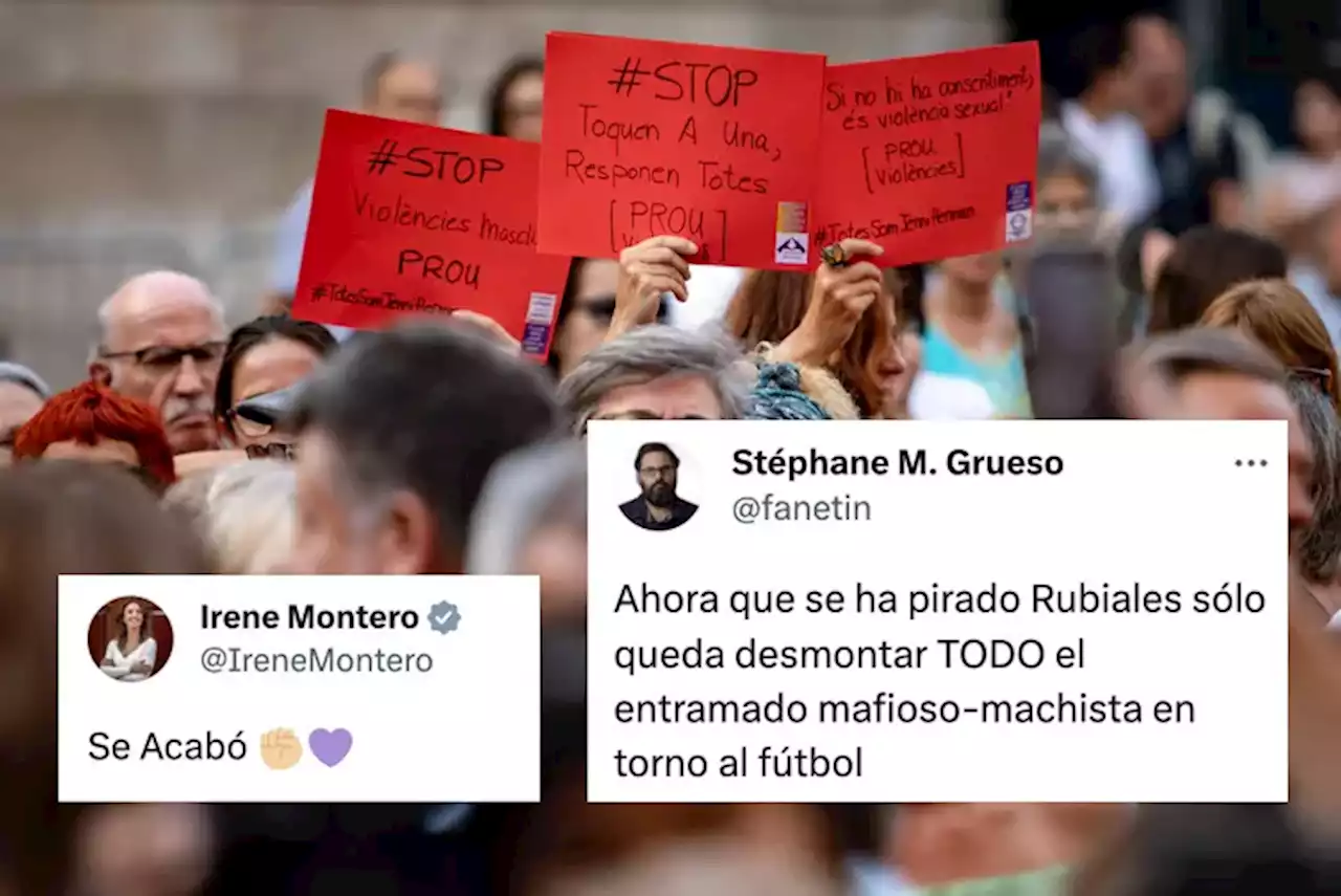 'El feminismo dimite a Rubiales': las reacciones en las redes a su renuncia definitiva