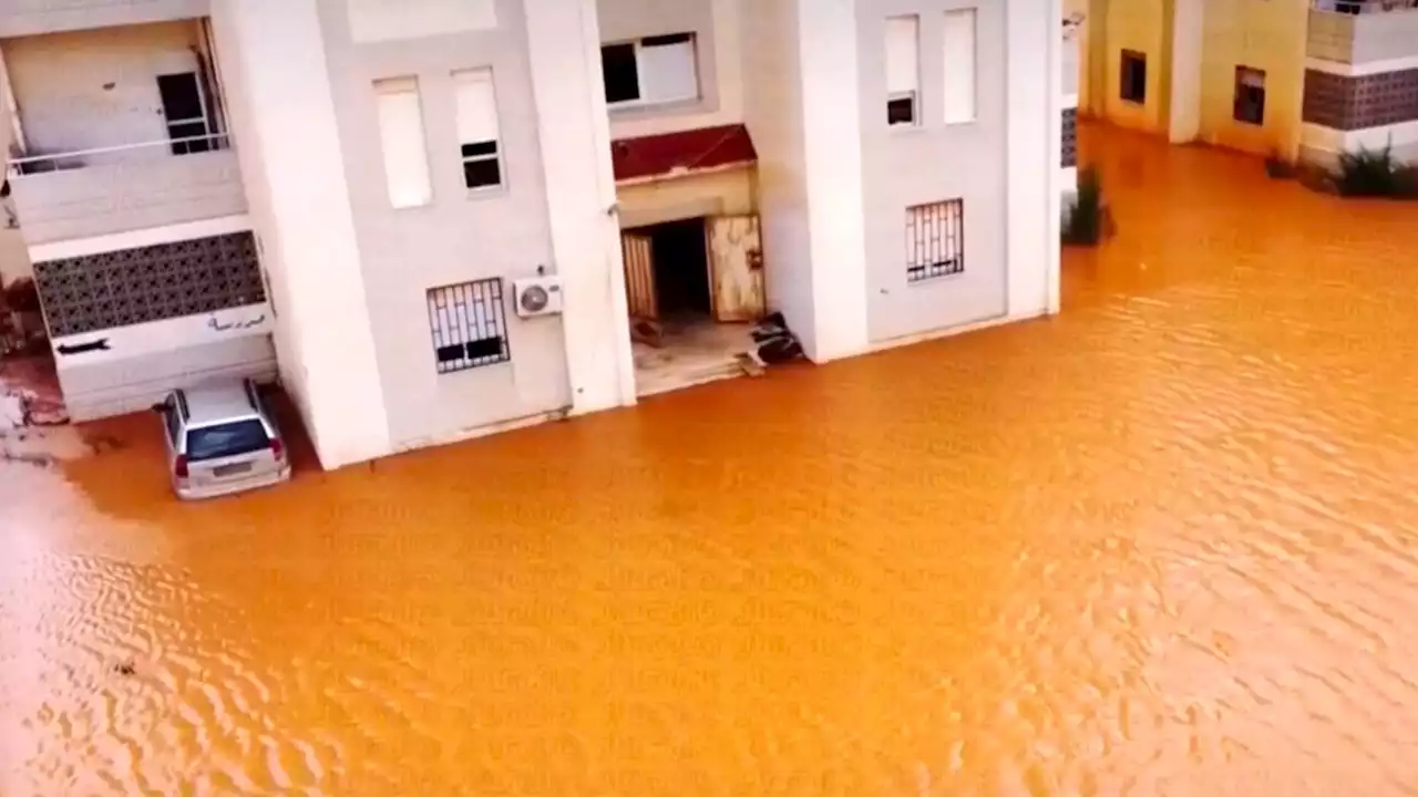 Libya asks for international help as 2,000 people feared dead in flood after being hit by Storm Daniel