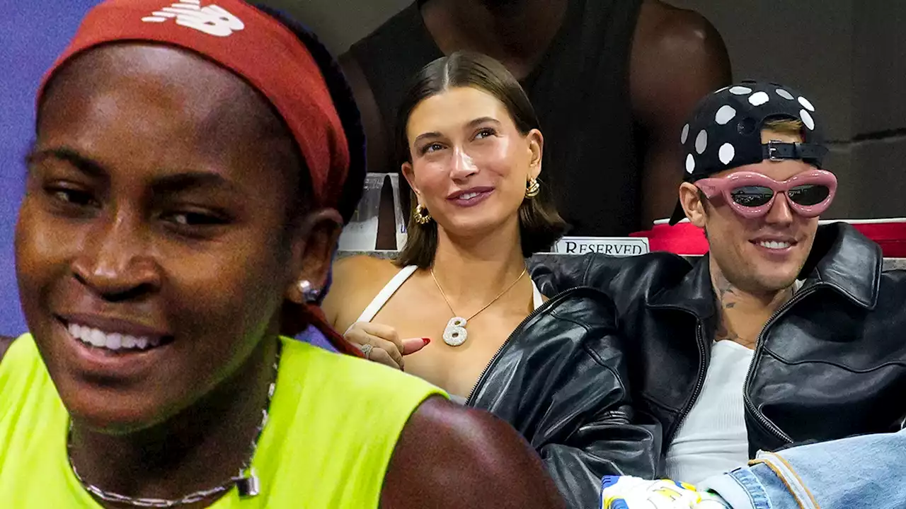 Justin and Hailey Bieber Give Coco Gauff Inspiration to Win US Open Match