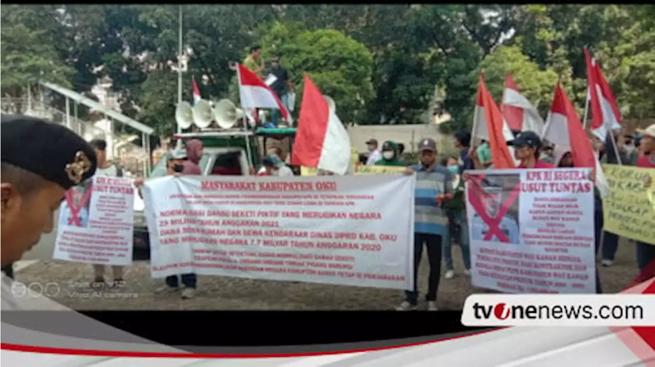 Warga OKU Demo di KPK Minta Usut Kasus Korupsi