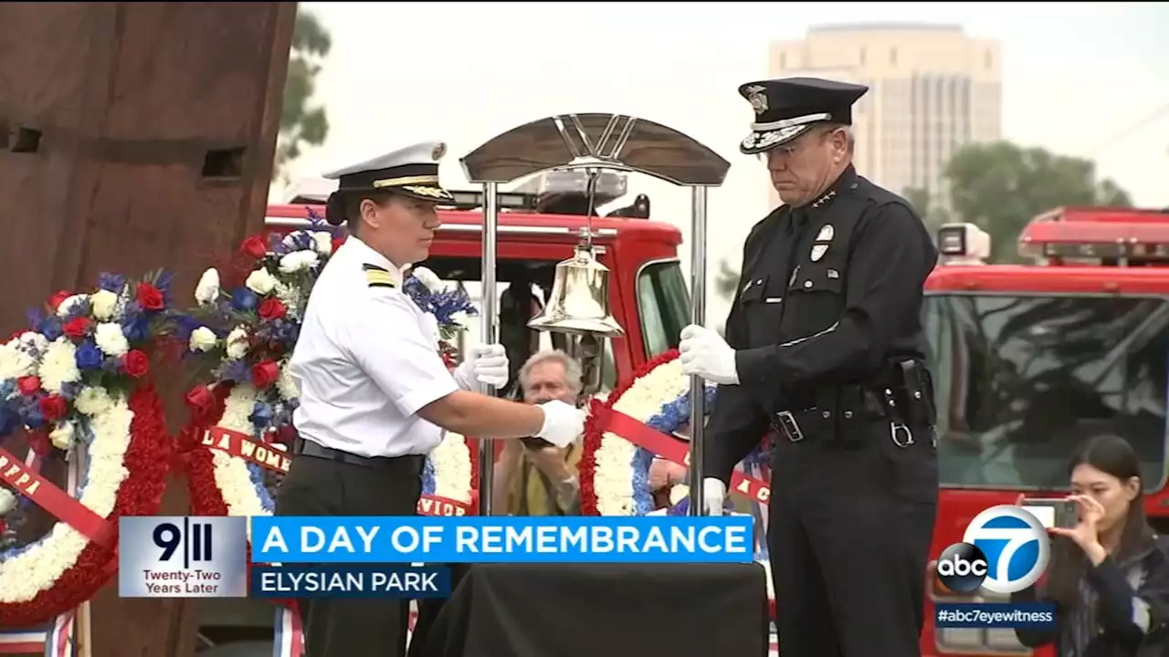 Los Angeles holds solemn ceremony at 9/11 memorial on anniversary of attacks