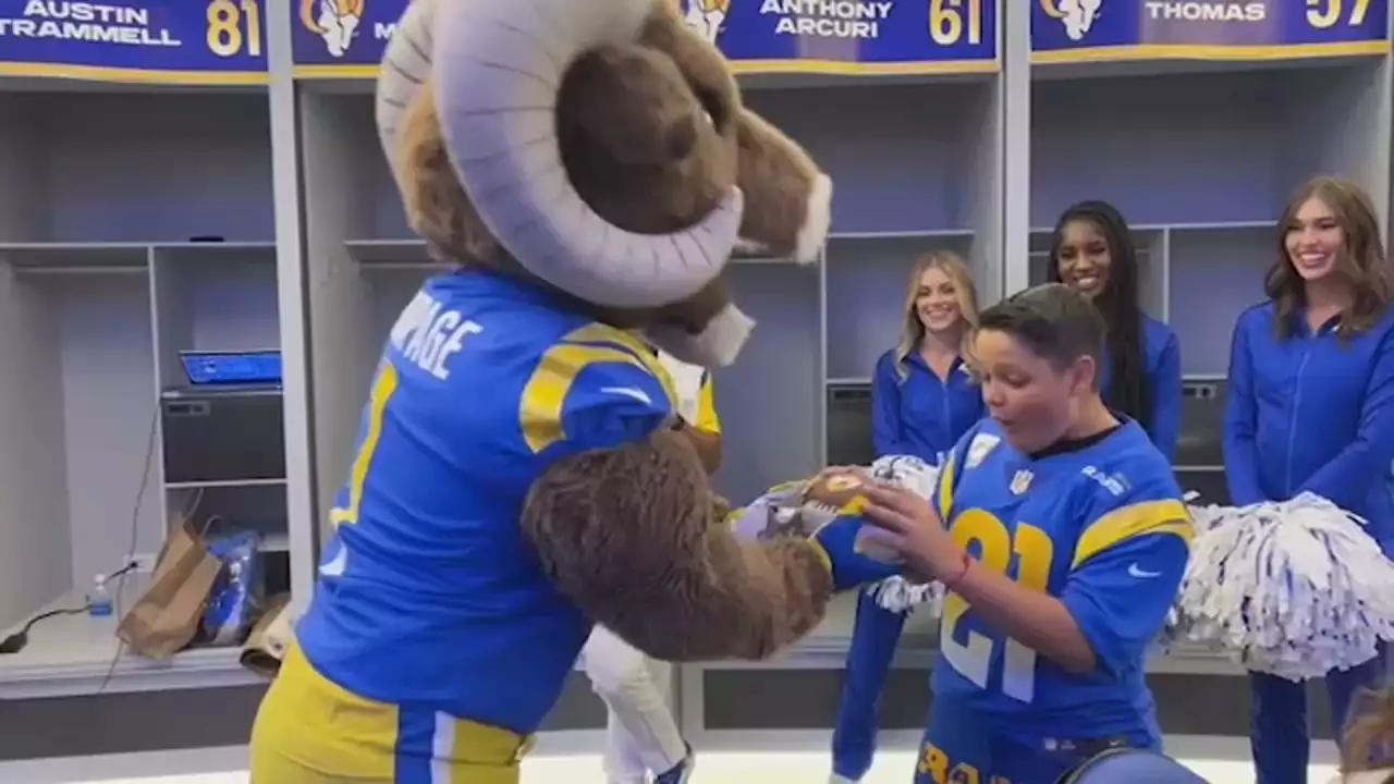 SoCal 13-year-old beats cancer, celebrates in style with the Rams