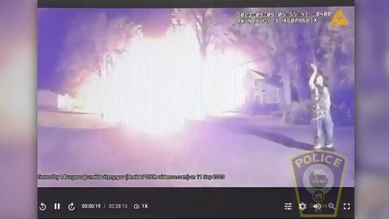 Caught on video: Stolen vehicle crashes into home, causing massive explosion