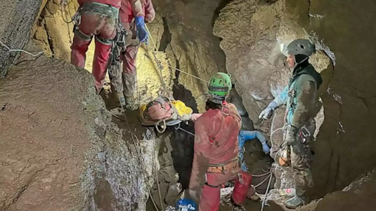 American caver hoisted to safety after 12 days in Turkish cave