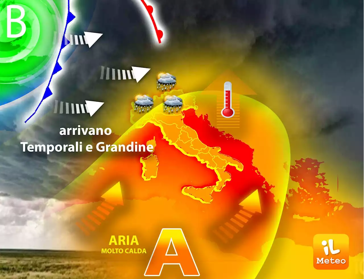 Meteo oggi Italia, picco del caldo ma da domani temporali: previsioni per i prossimi giorni