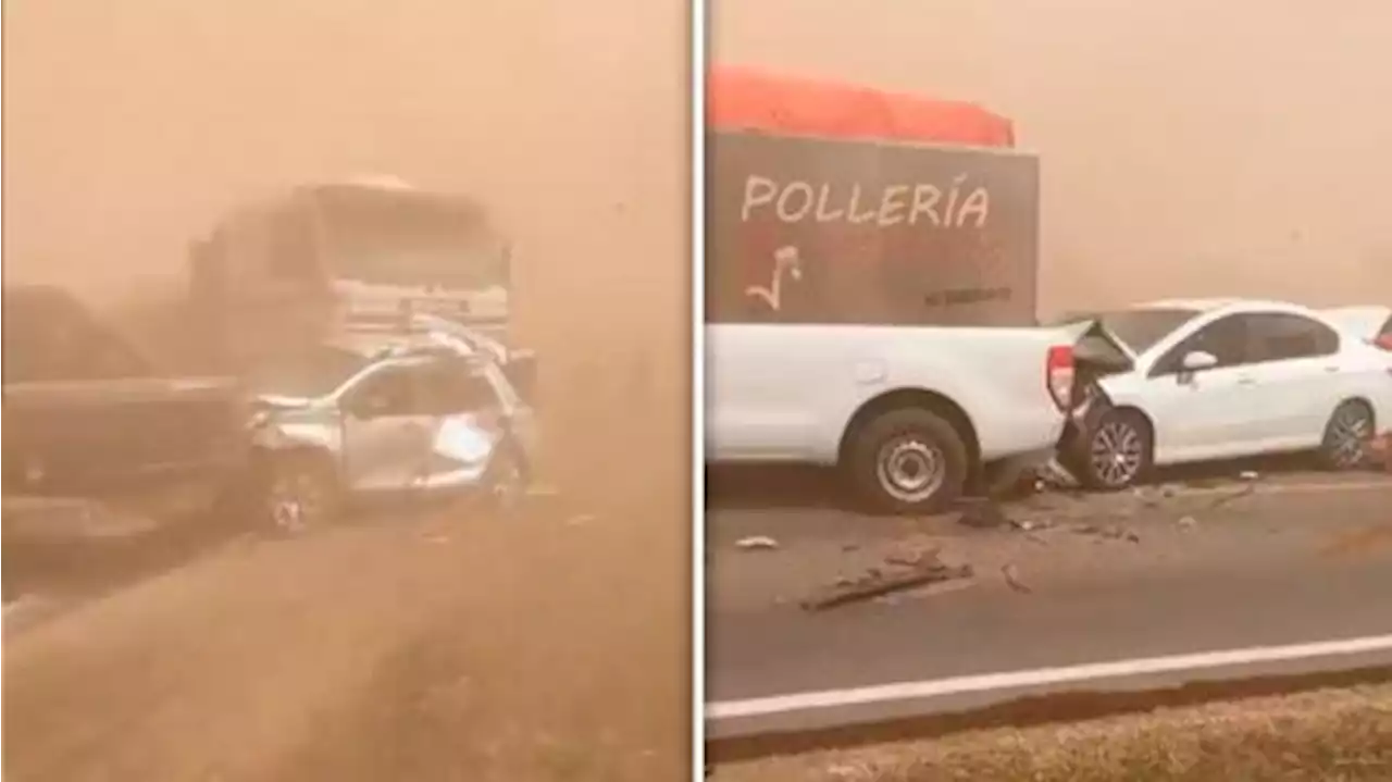 Un choque en cadena de 30 vehículos dejó un muerto y varios heridos en la autopista Rosario-Córdoba