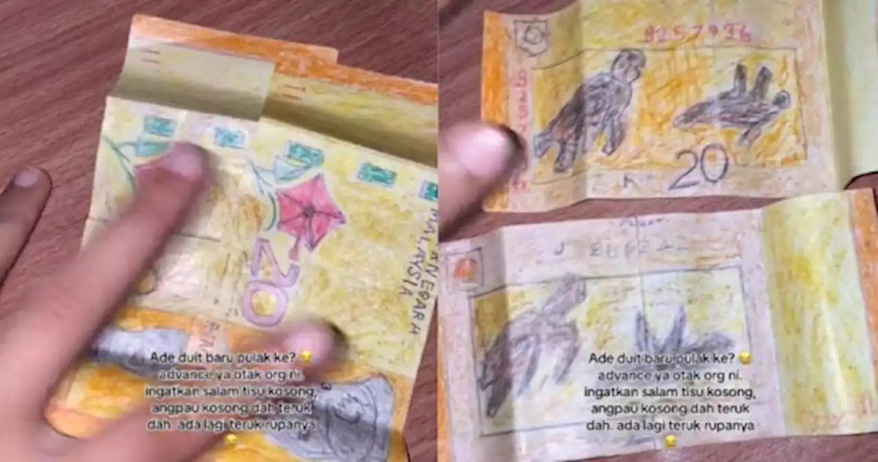 Fake money, real effort? Woman in Malaysia finds hand-drawn bank notes in wedding ang bao