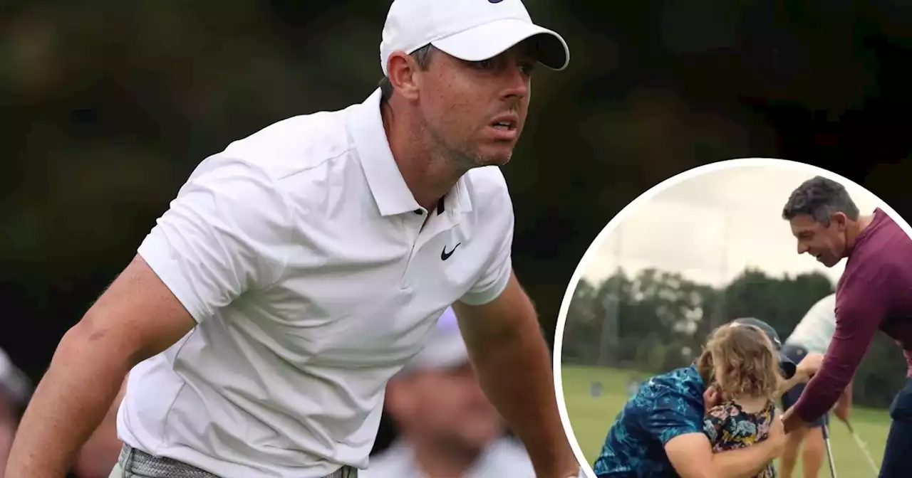 Rory McIlroy's daughter Poppy steals the show at DP World Tour event