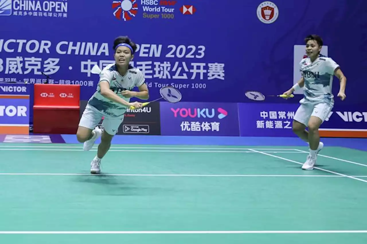 Hasil Hong Kong Open 2023 - Menangi 'Perang Saudara', Apriyani/Fadia ke Babak Kedua