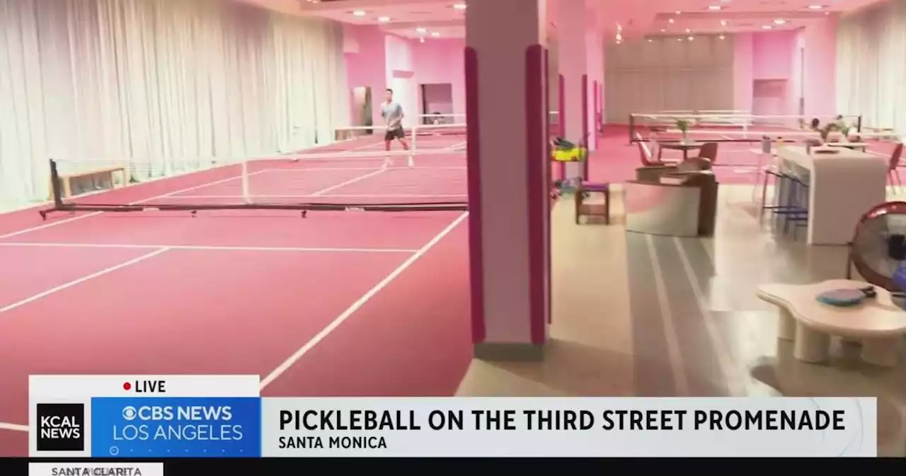 Indoor pickleball court opens at Third Street Promenade