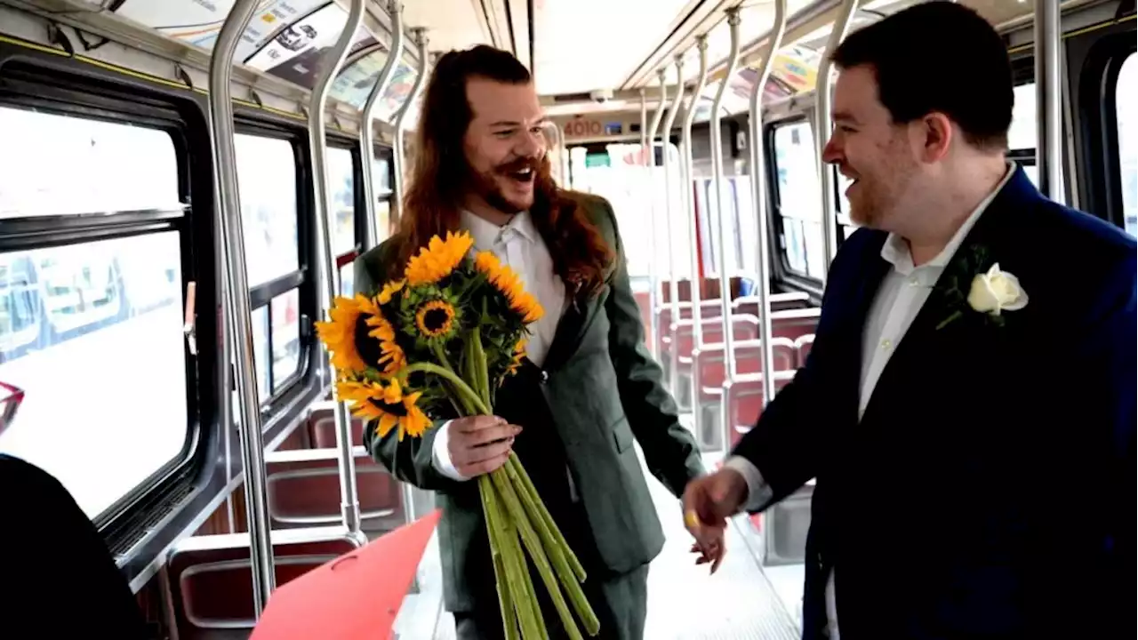 A Toronto couple just got married in a ceremony aboard a decommissioned TTC streetcar