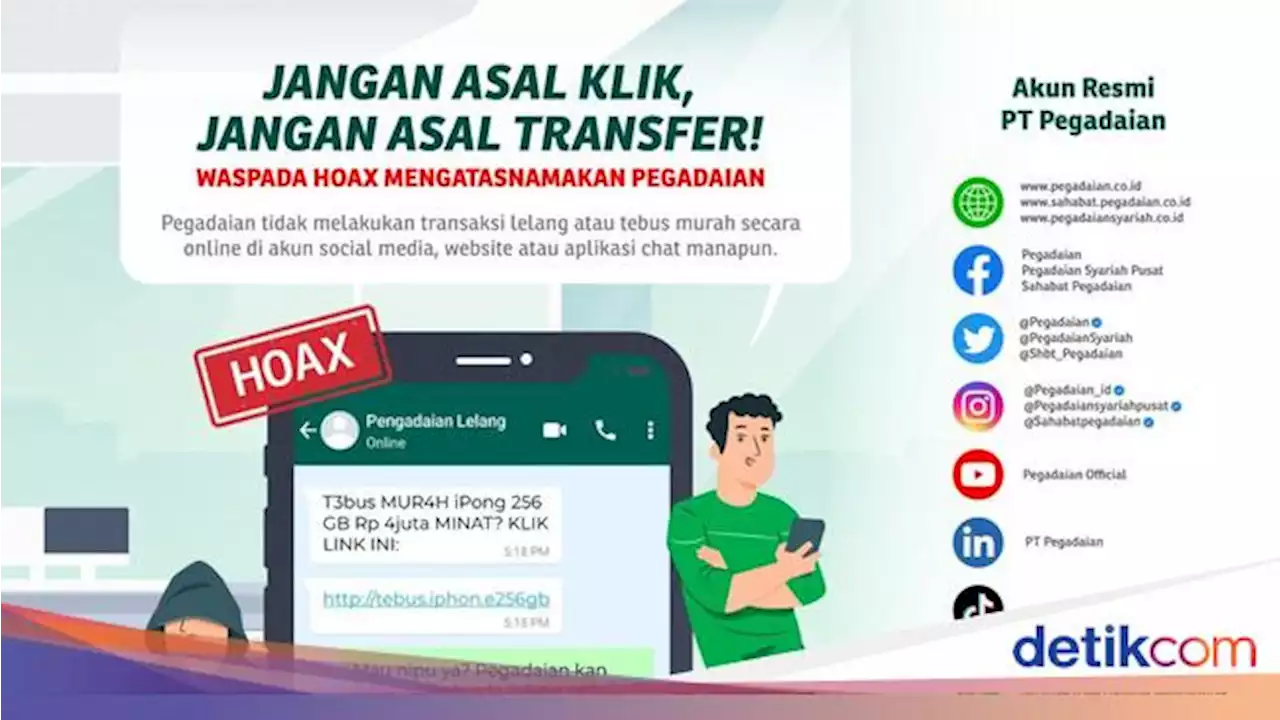 Pegadaian Tak Pernah Buka Lelang Online, Hati-hati Penipuan!