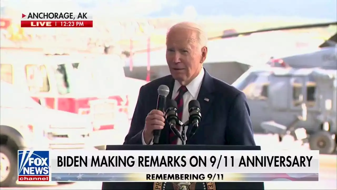 'Gross:' Biden opens 9/11 remarks with joke about being an All-American in high school