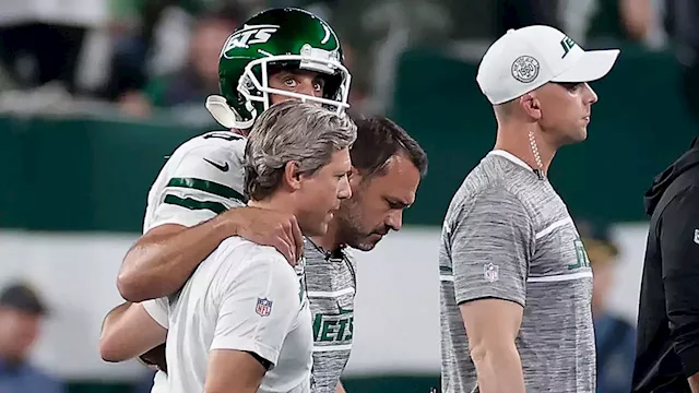 On gutting, exhilarating night, Jets locker room sorts through aftermath of  Aaron Rodgers injury