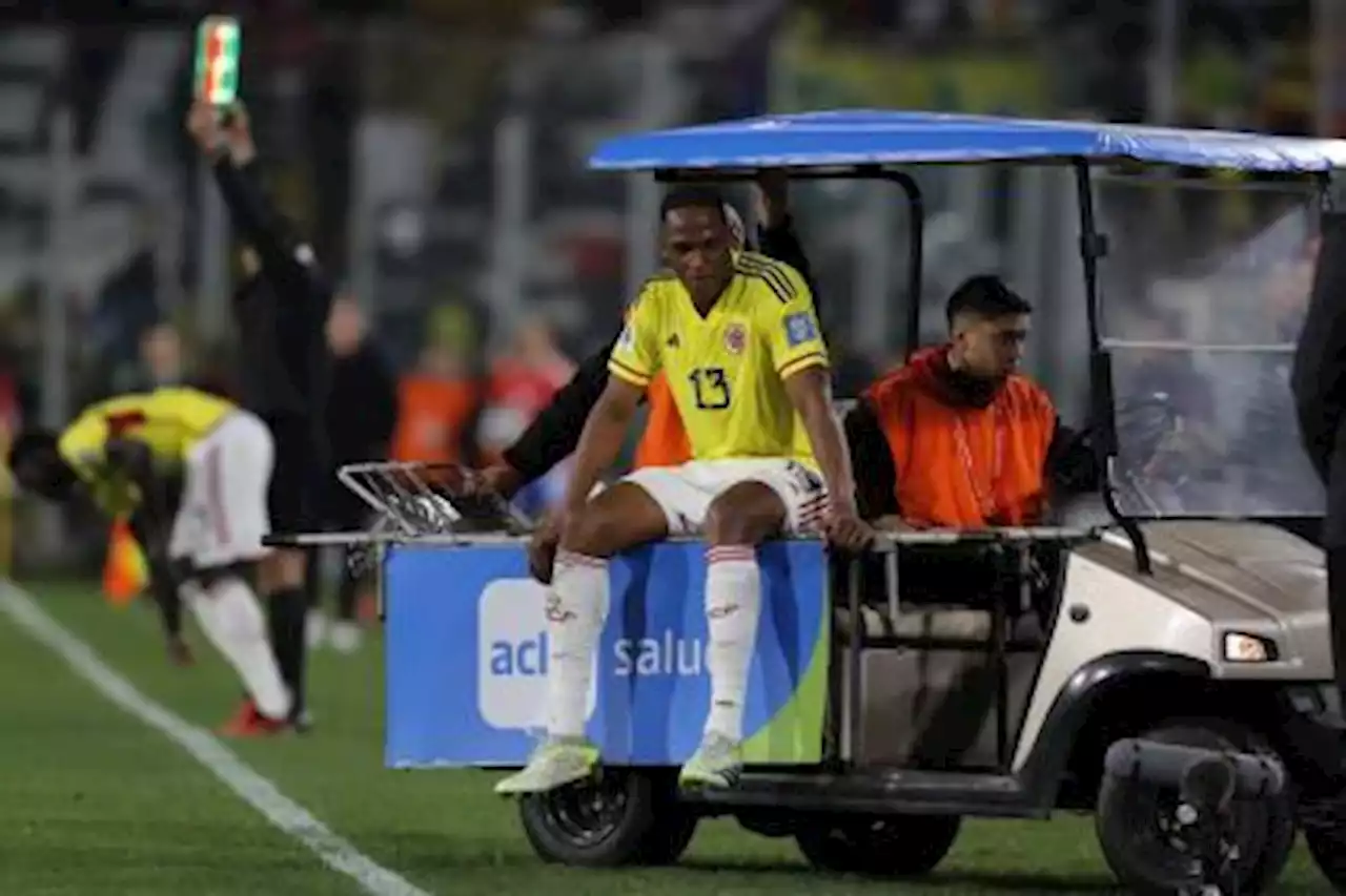 Volvió su tormento: Yerry Mina salió lesionado en Chile vs. Colombia