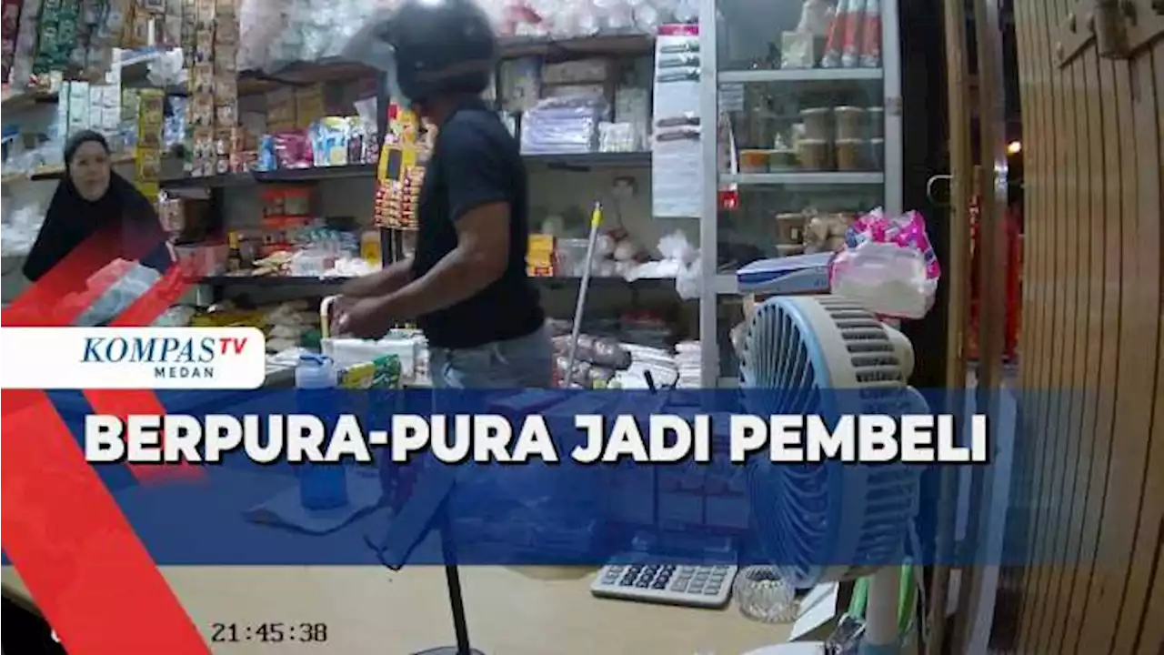 Detik-detik Aksi Pencuri Tas yang Berpura-pura Jadi Pembeli