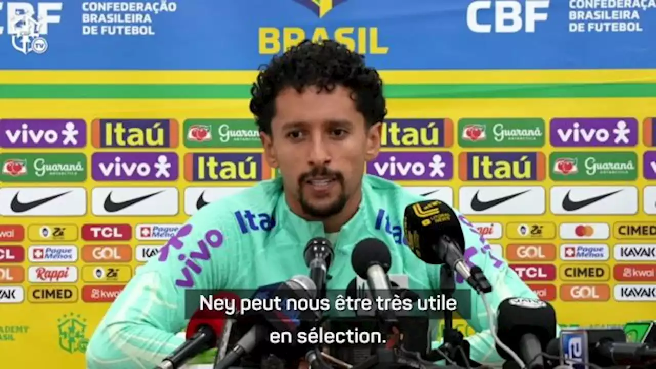 Marquinhos (Brésil) : « L'arrivée de Fernando Diniz a beaucoup aidé Neymar »