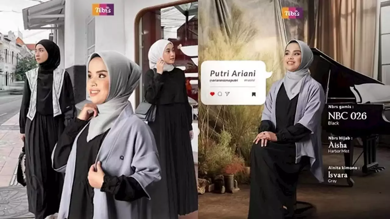 Putri Ariani Jadi Model Busana Brand Lokal, Tampil Kece Dengan Gamis ...