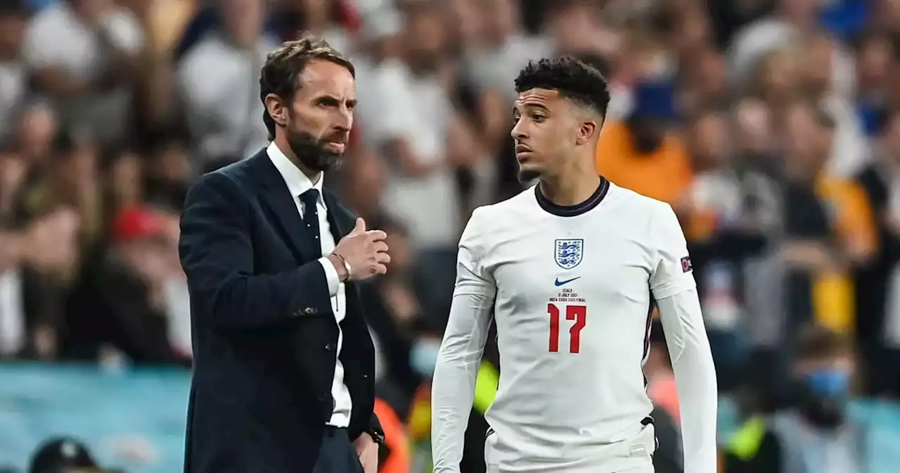 Gareth Southgate sends message to Man United winger Jadon Sancho