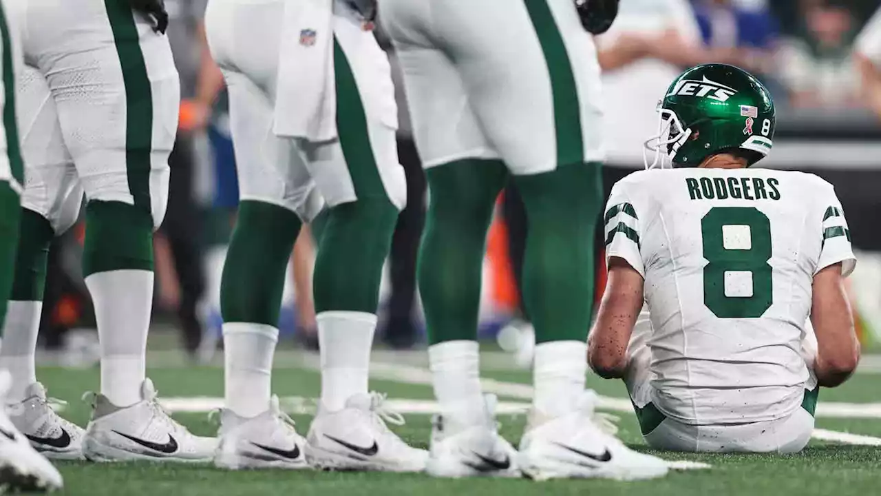 Jets players react to Aaron Rodgers suffering potential Achilles injury