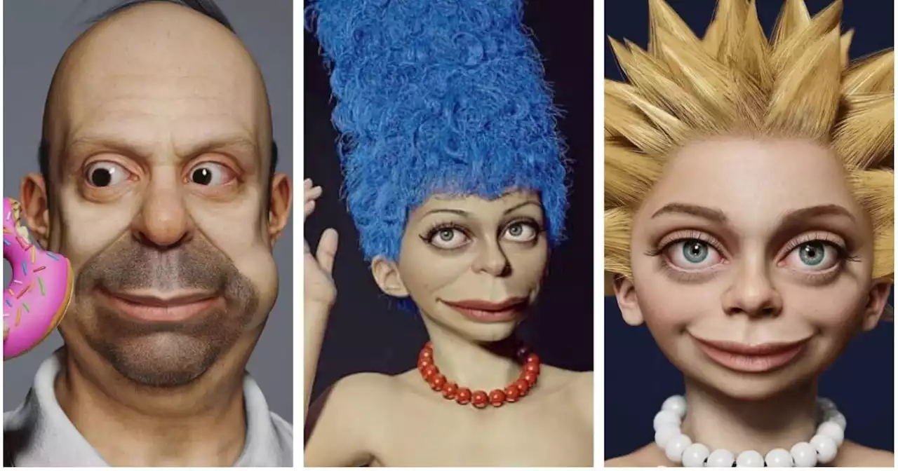 Así se verían los personajes de Los Simpson en la vida real, según la inteligencia artificial