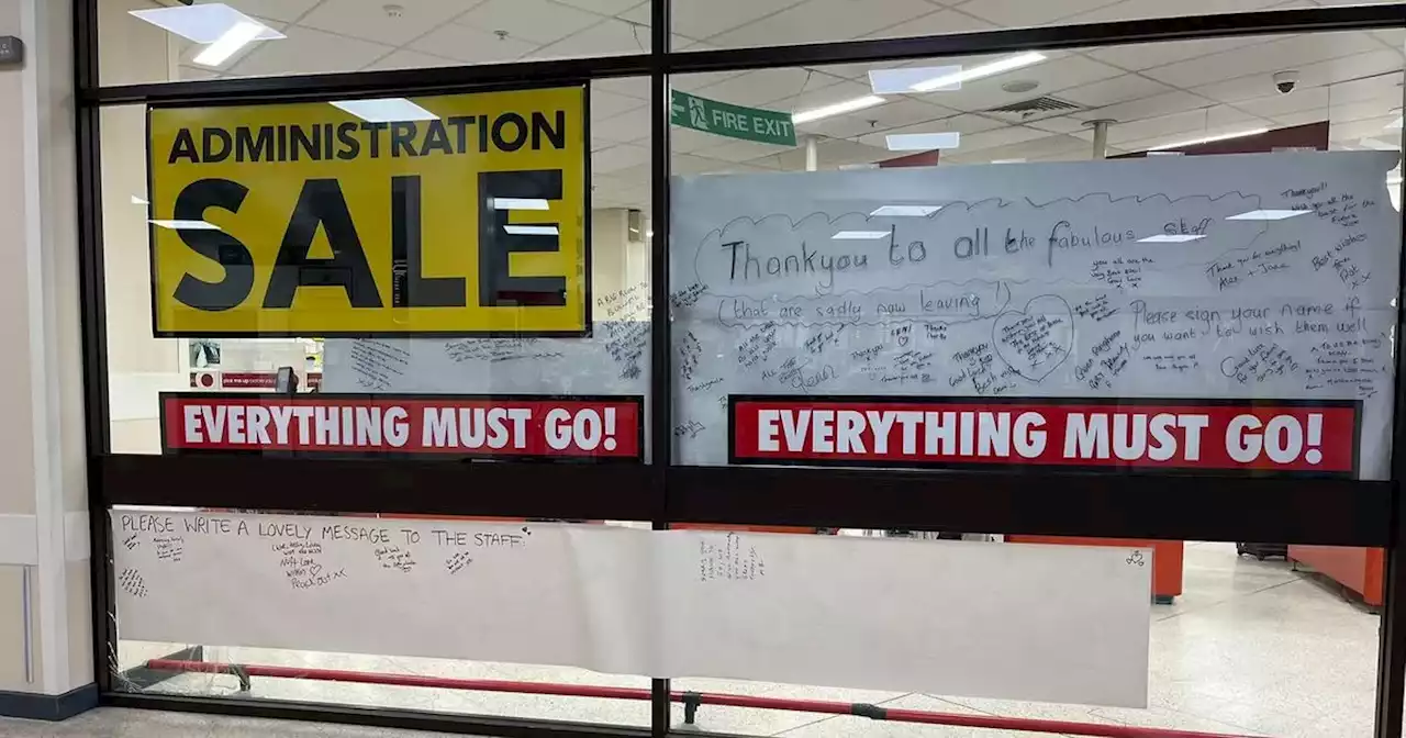 Wilko shoppers write messages to staff ahead of store closure