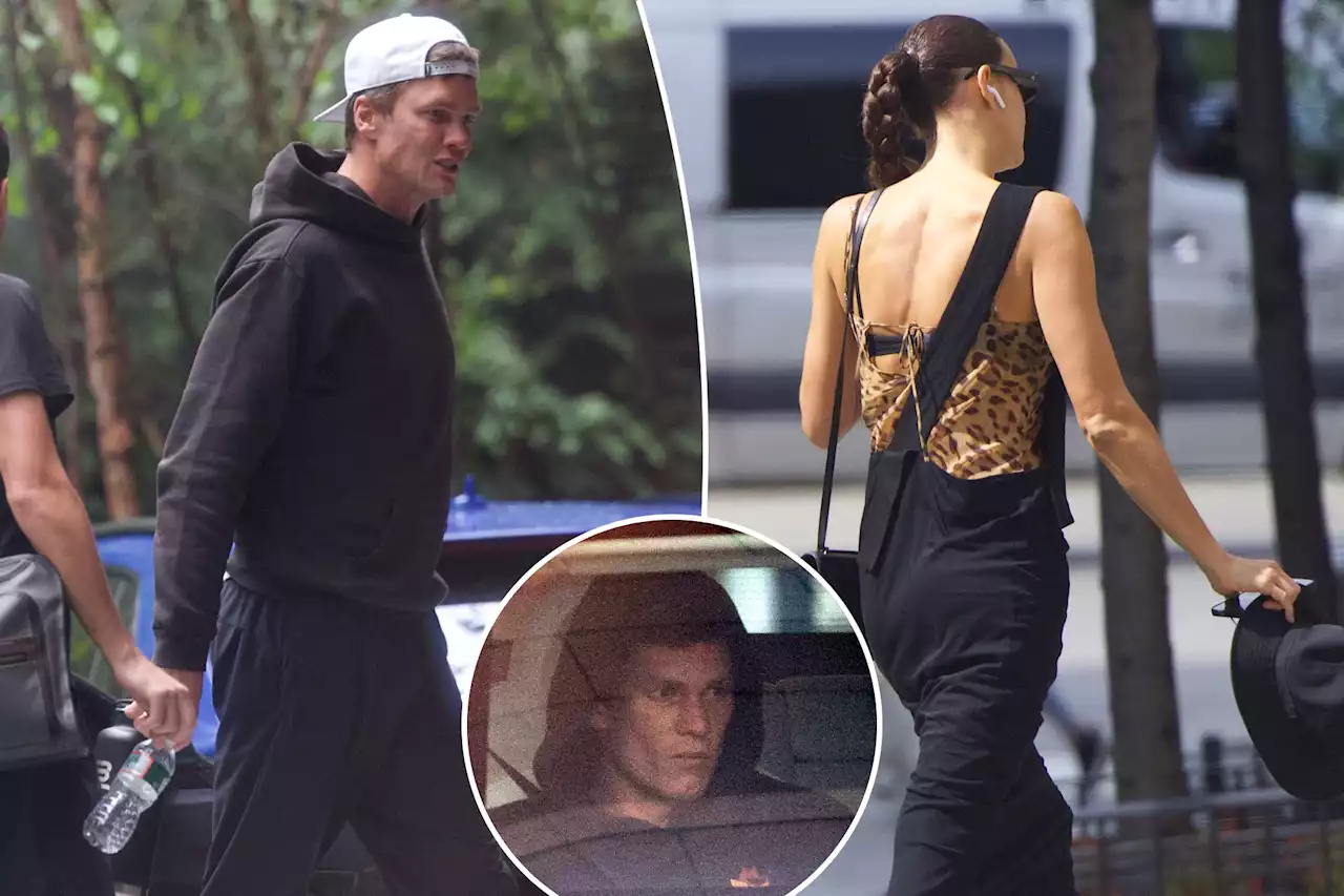 Irina Shayk visits ‘super content’ Tom Brady in NYC