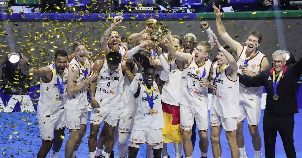 „Weltmeister, Weltmeister“: Basketball-Goldjungs in Frankfurt gefeiert