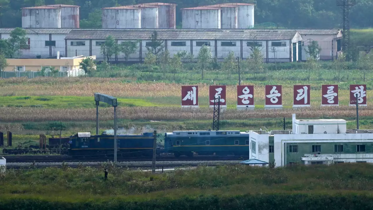 Kim Jong Un's armoured train reportedly spotted en route to Russia