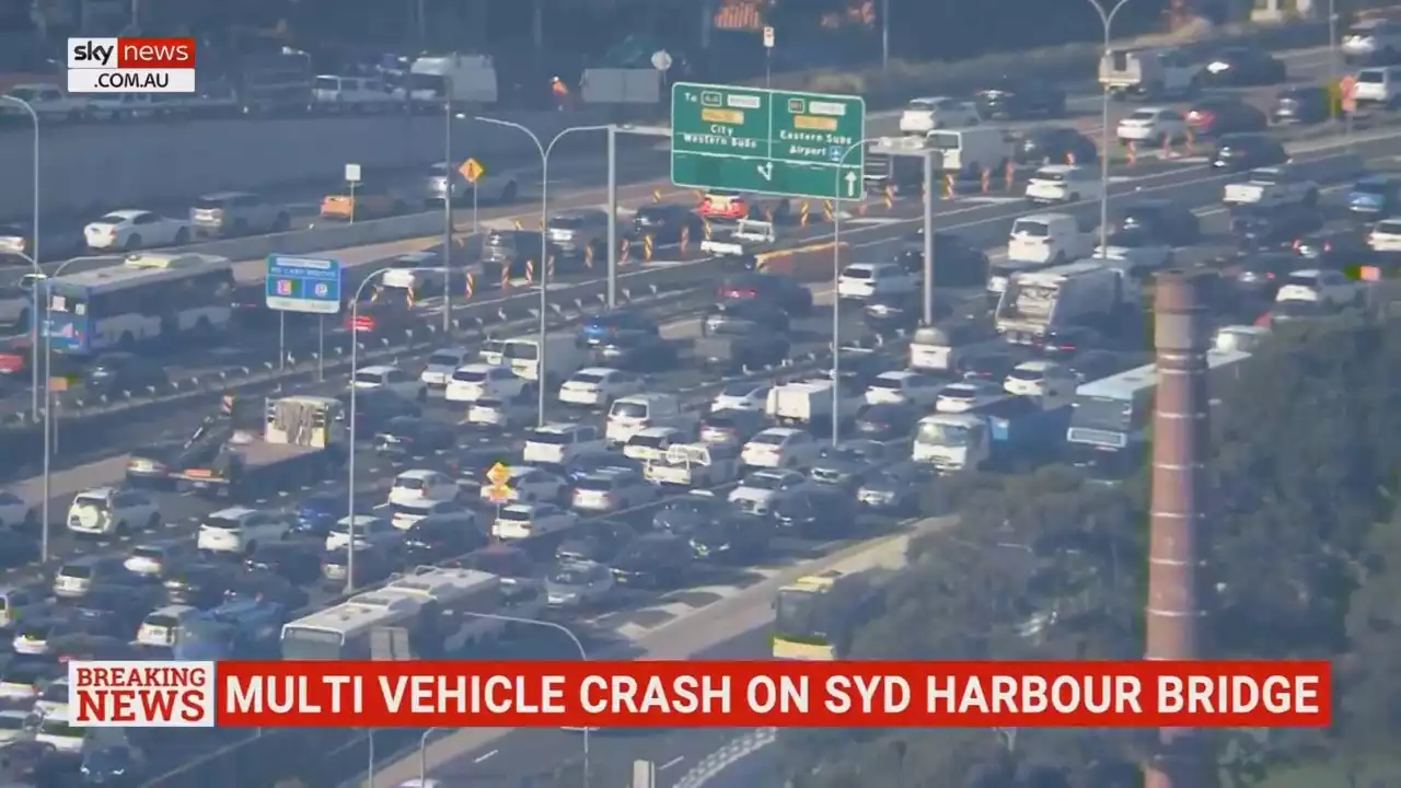 Significant delays following multi vehicle crash on Sydney Harbour Bridge