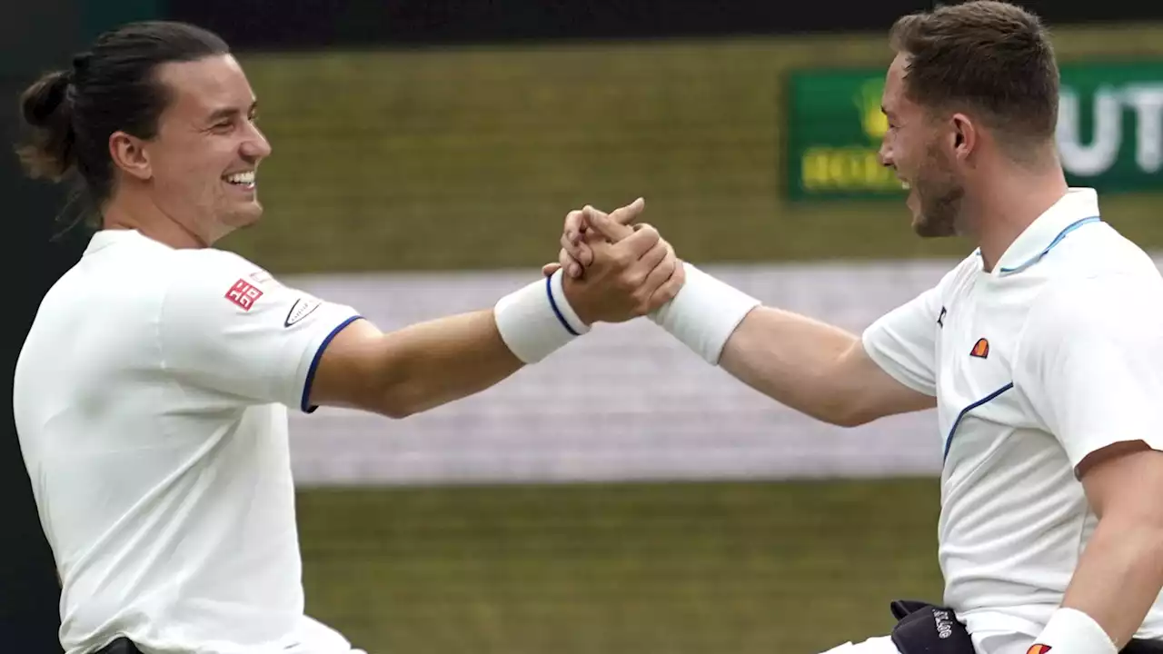 US Open: Britain's Alfie Hewett on 'bittersweet' men's wheelchair final win over doubles partner Gordon Reid