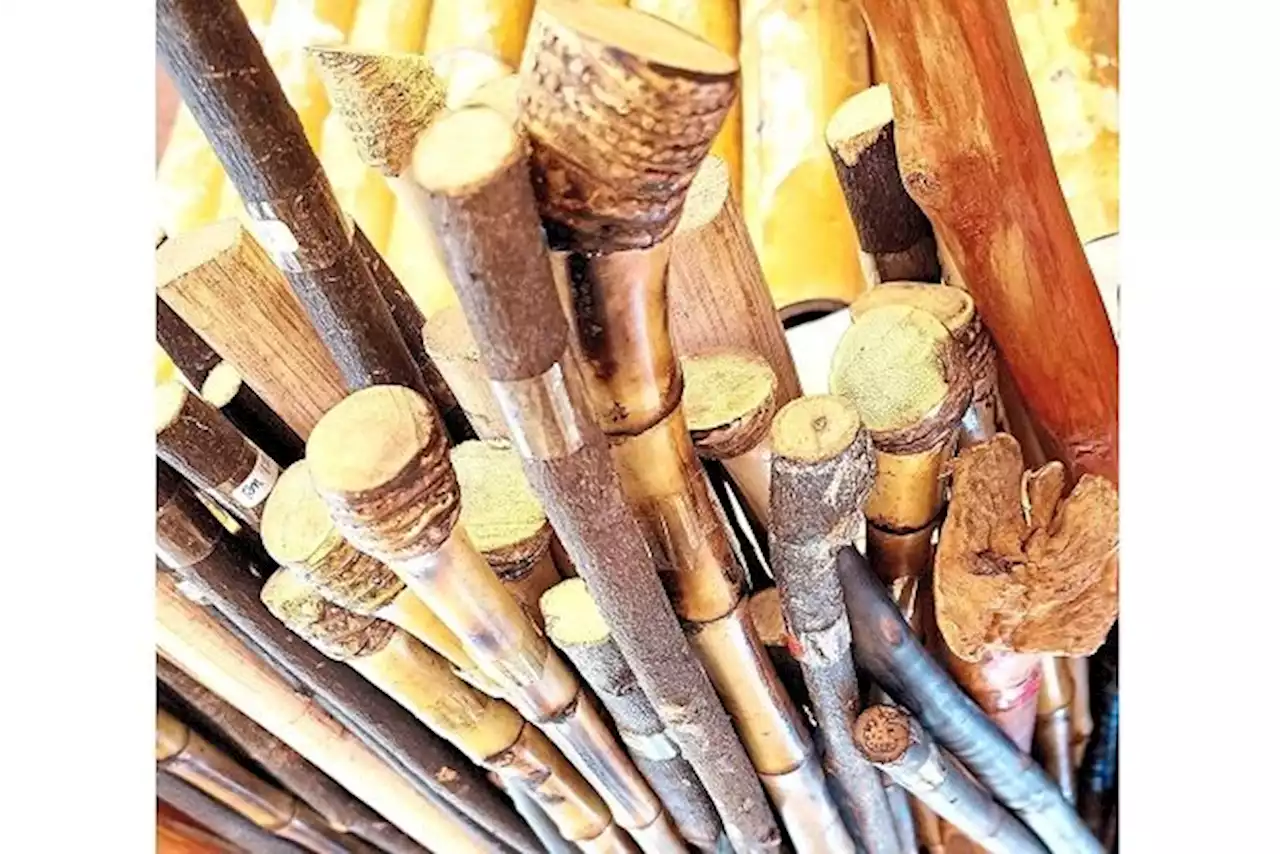 For the best natural wood hiking sticks, go to these Orang Asli stalls in Perak