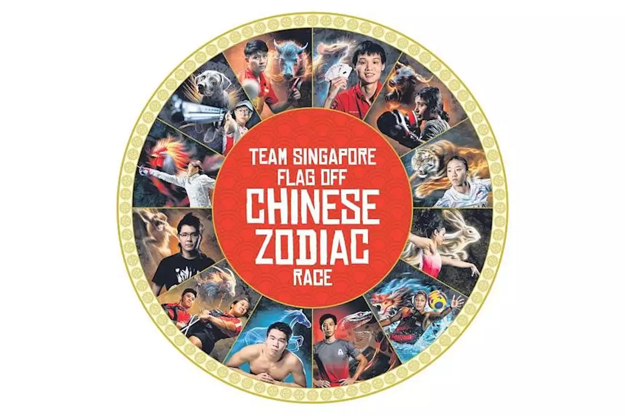 Team Singapore flag off Chinese zodiac race at the Asian Games