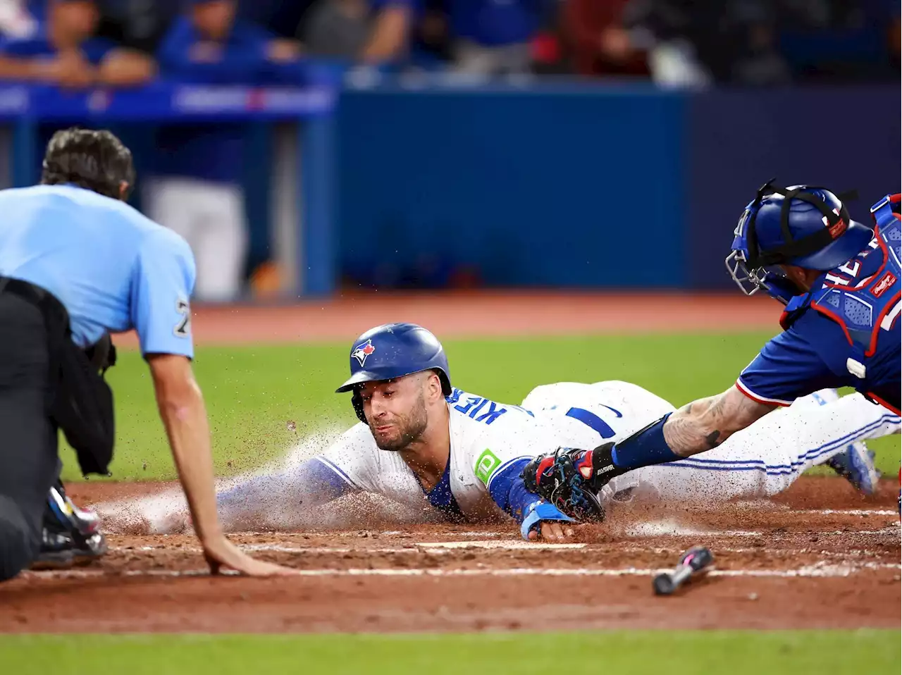 Texas Rangers throttle Blue Jays in opener of massive series in front of sparse crowd