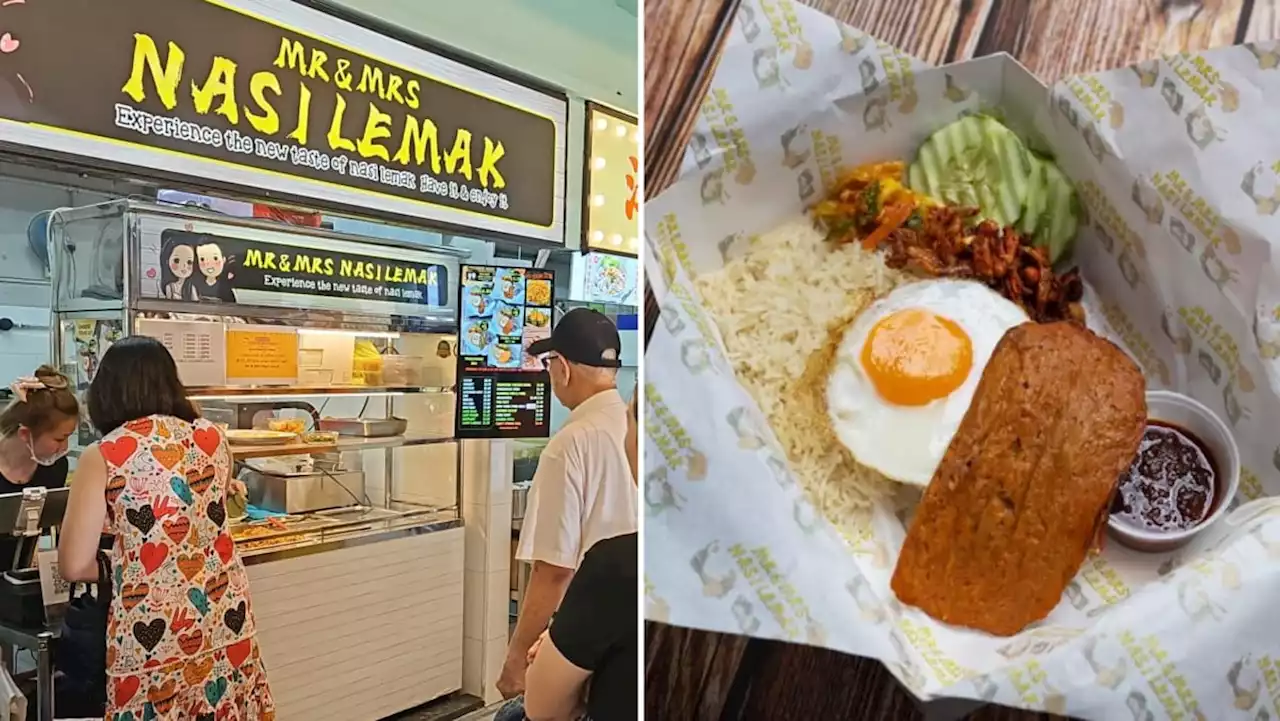 Popular hawker stall Mr & Mrs Nasi Lemak relocates for 3rd time to Tanjong Pagar, still has queue