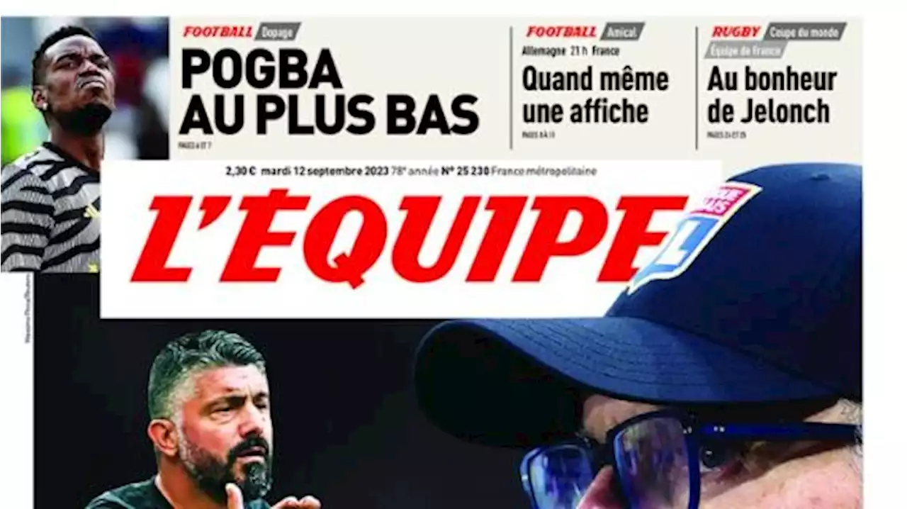 Pogba fa discutere anche in Francia, L'Equipe in prima pagina: 'Il punto più basso'