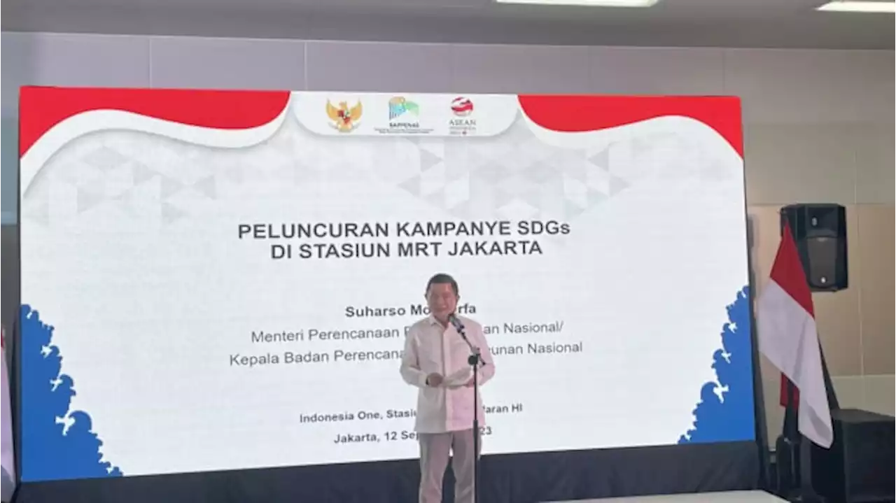 Kampanyekan SDGs Bareng MRT Jakarta, Kepala Bappenas Bicara Perubahan Iklim hingga Polusi