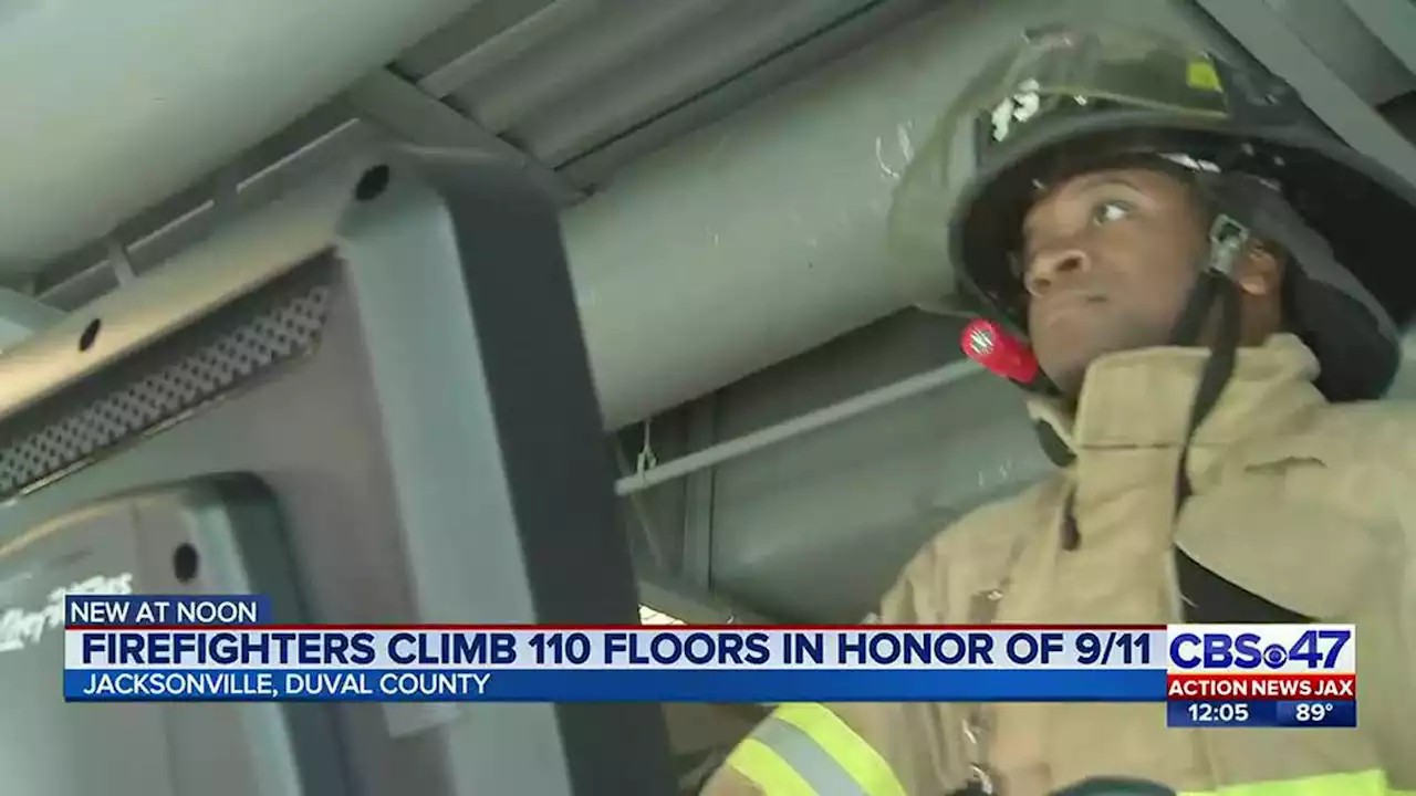 ‘Never forget:’ Jacksonville firefighters climb in gear to honor first responders who died on 9/11