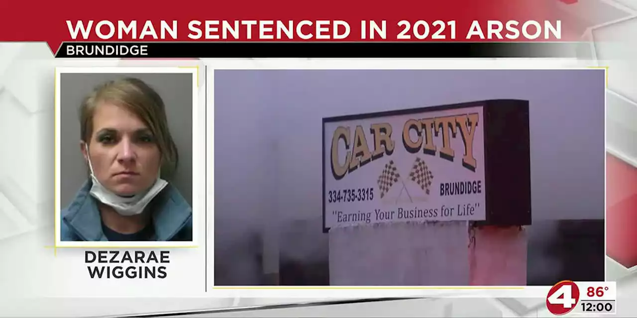 Brundidge woman sentenced in 2021 arson