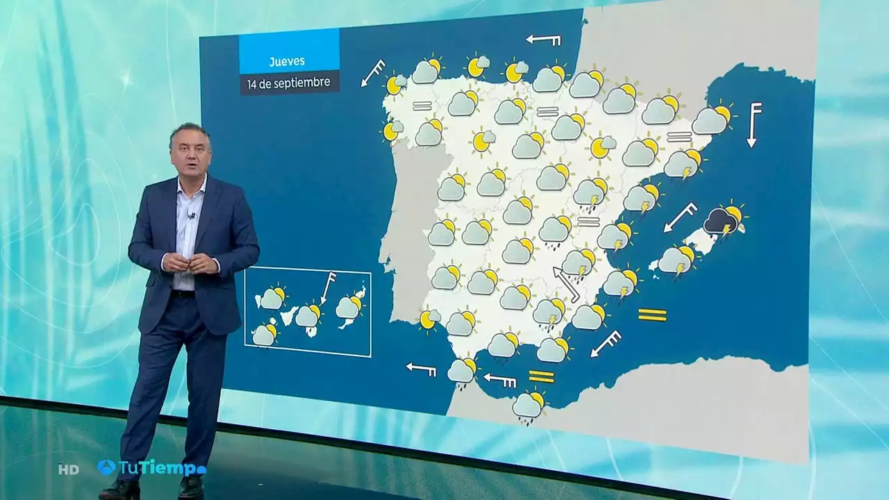 'Atención al viernes', el aviso de Roberto Brasero ante la llegada de tormentas que podrían extenderse por España